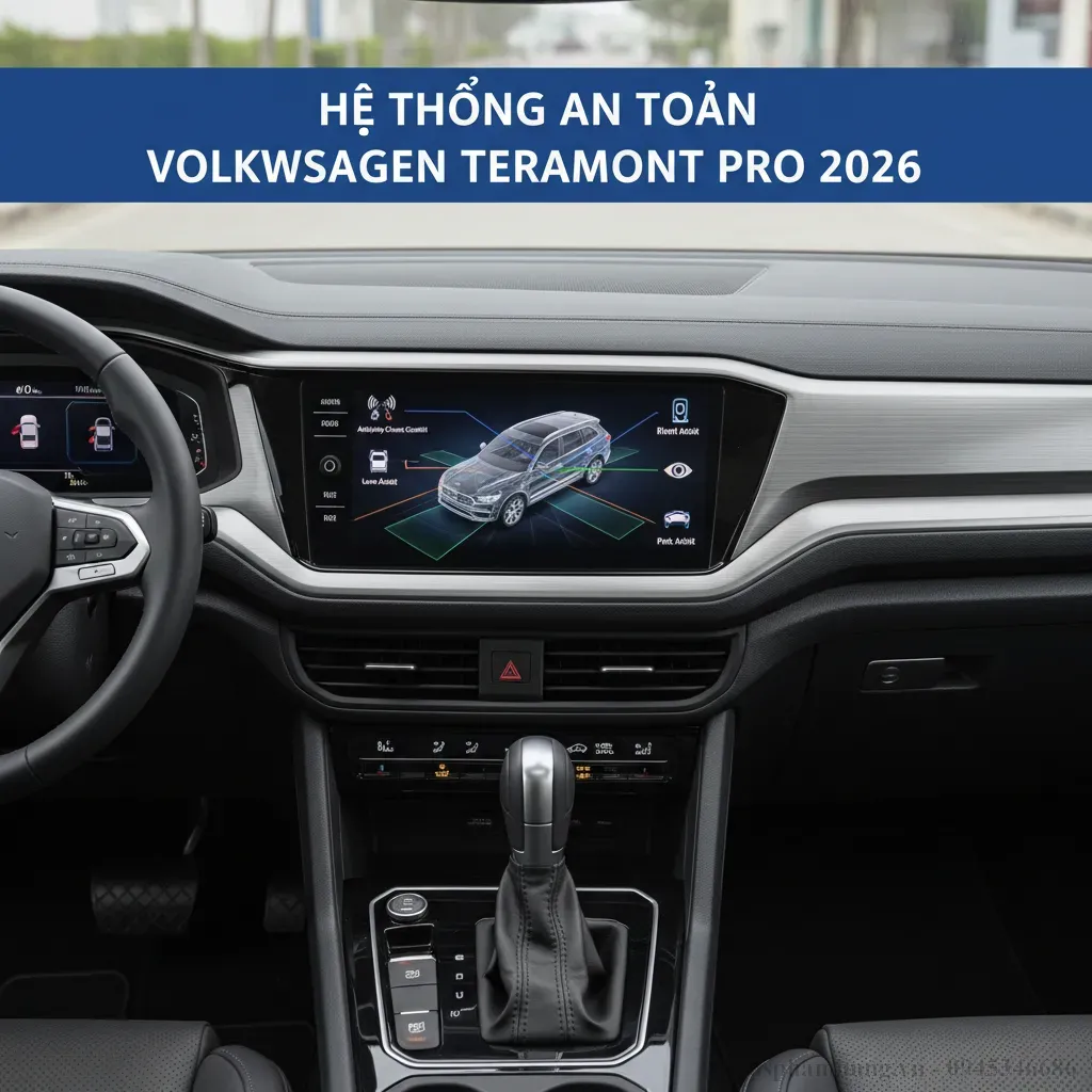 Hệ thống an toàn tiên tiến của Volkswagen Teramont Pro 2026 bảo vệ toàn diện