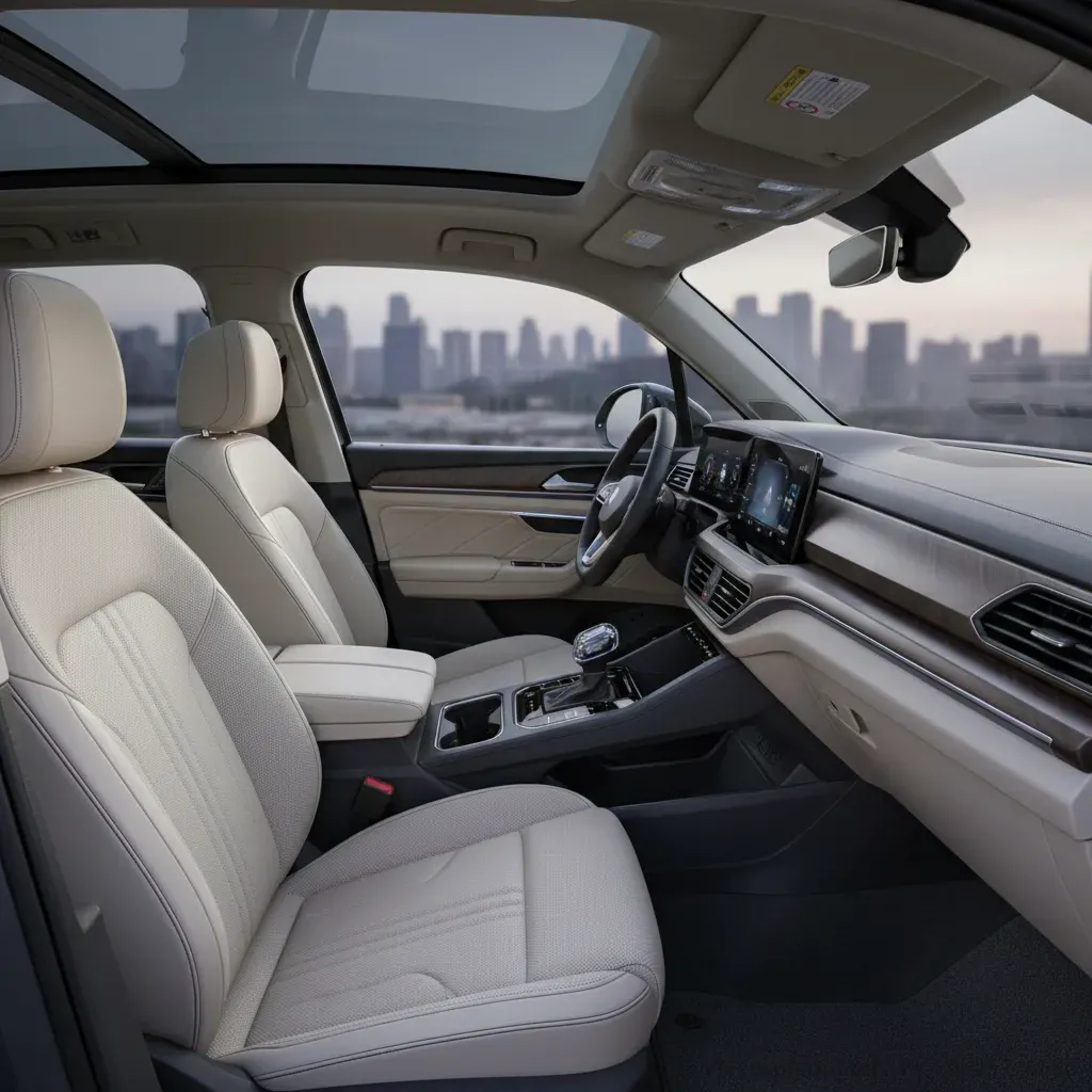 Khoang nội thất rộng rãi và đẳng cấp của Volkswagen Teramont Pro 2026