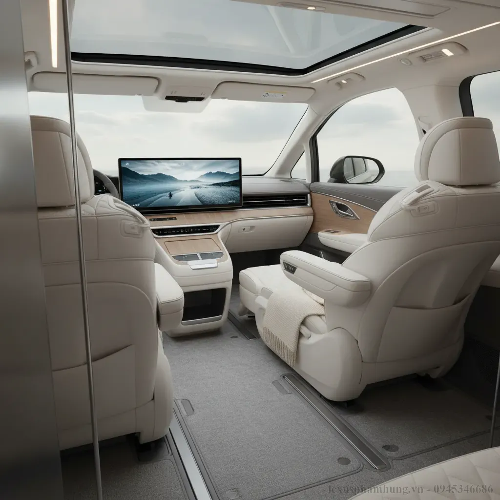 Khoang nội thất Lexus LM 500h 2026 Nơi tiện nghi và sang trọng hòa quyện